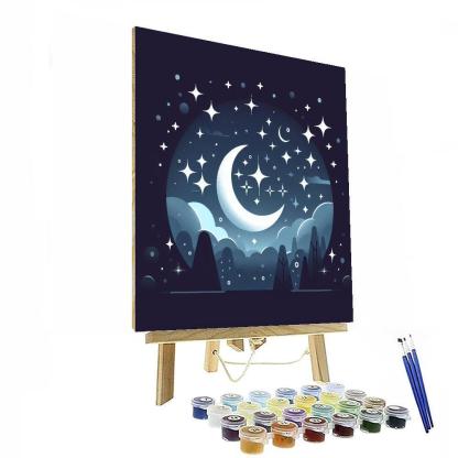 Midnight Moon Magic Numbered Painting Kits