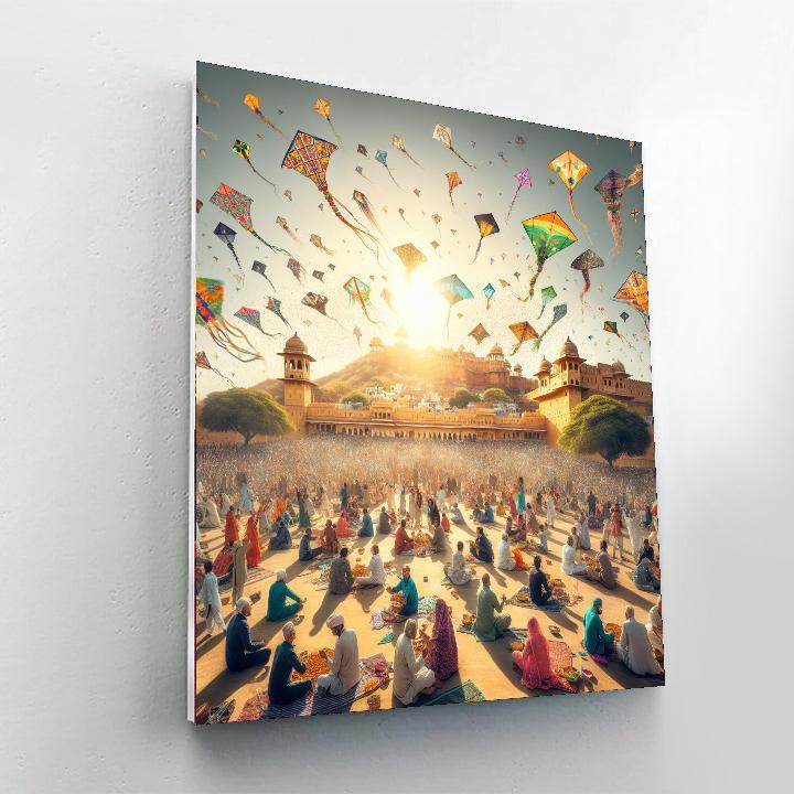 Kite Festival - Jaipur, India Painting By Numbers Kit