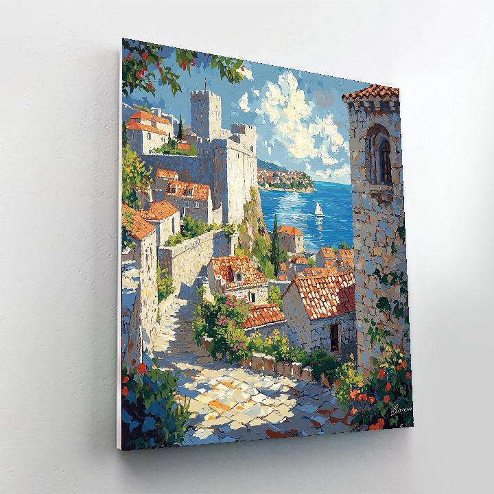 Dubrovnik City Walls - Croatia Paint By Number