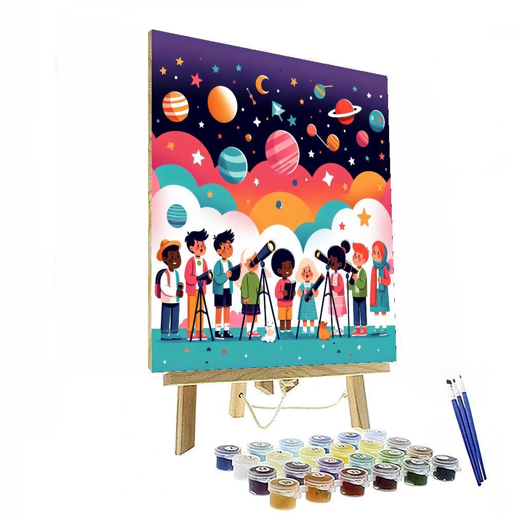 Starlit Journey Painting Number Kit