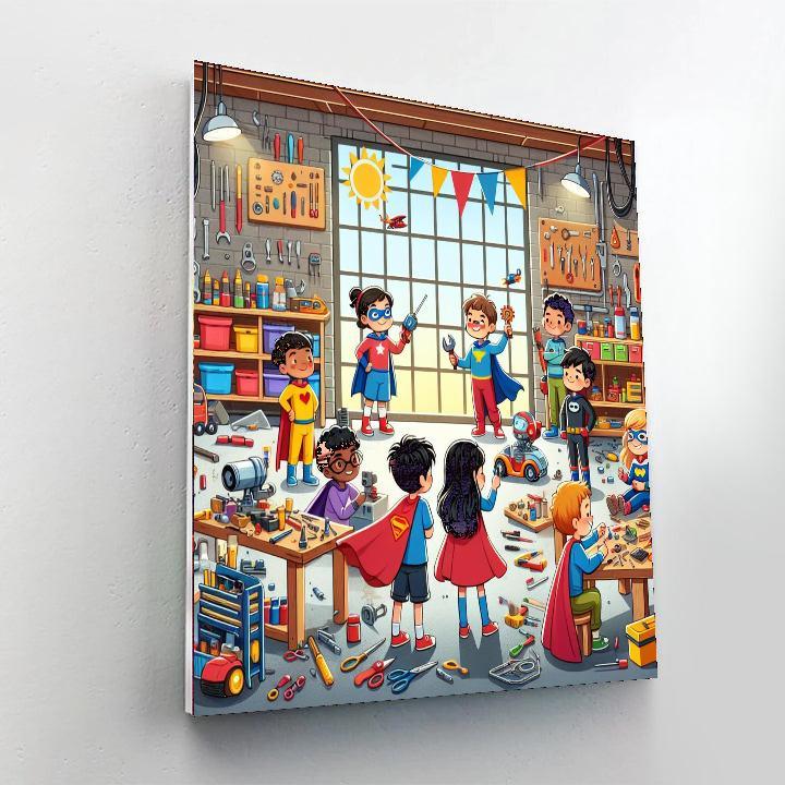 Creative Superhero Workshop Paint By Numbers