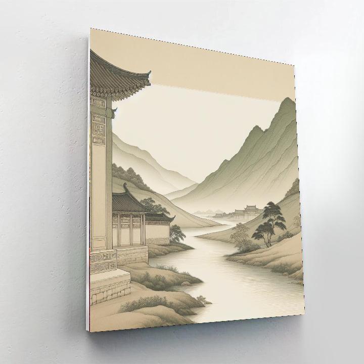 Ancient Eastern Serenity Number Painting