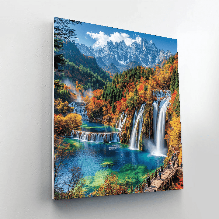 Jiuzhaigou Valley DIY Paint By Numbers