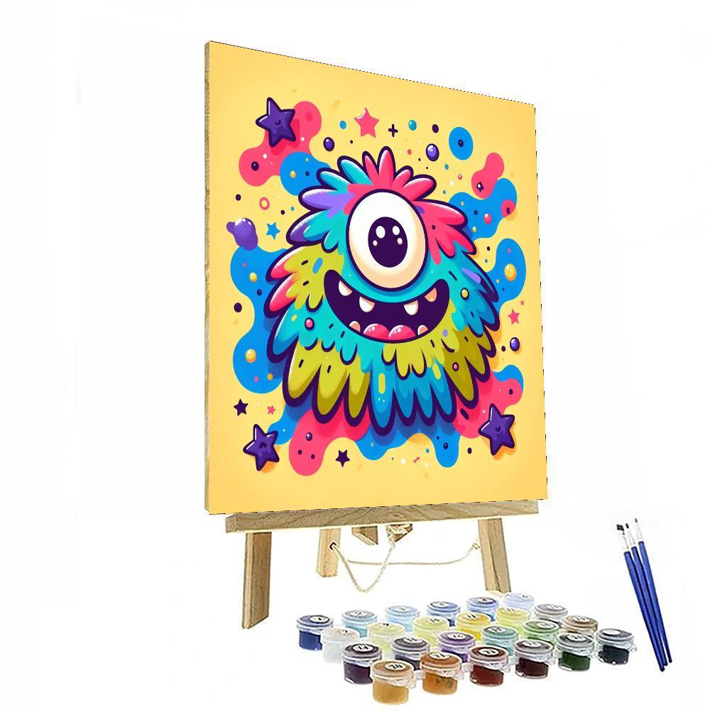 Funky Monster DIY Paint By Numbers
