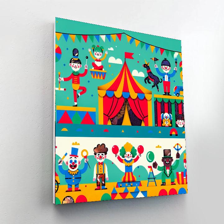 Quirky Circus Performers Numbered Painting Kits