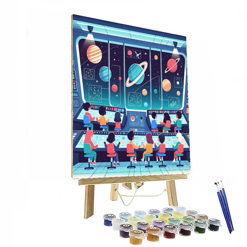 Space Expedition Command Painting Number Kit