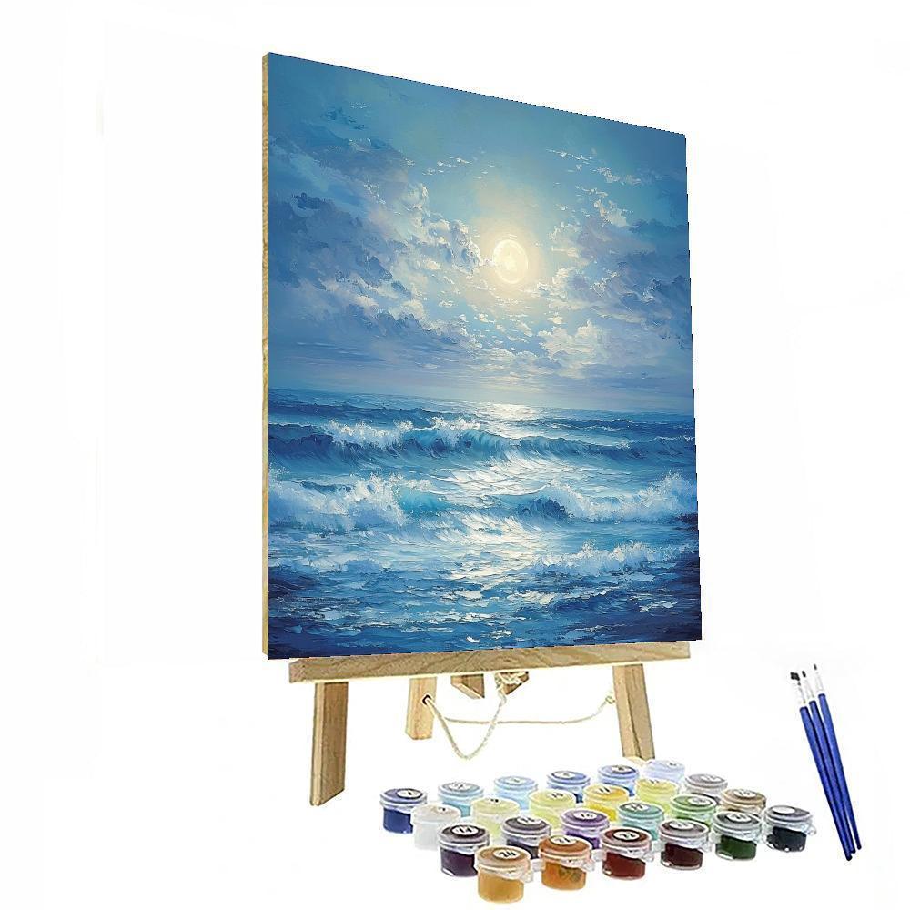 Turner Inspired Moonlit Ocean Dreams  Painting By Numbers Kit
