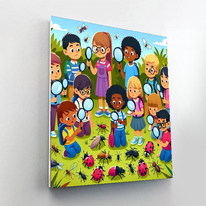 Creepy Crawly Critter Hunt Numbered Painting Kits