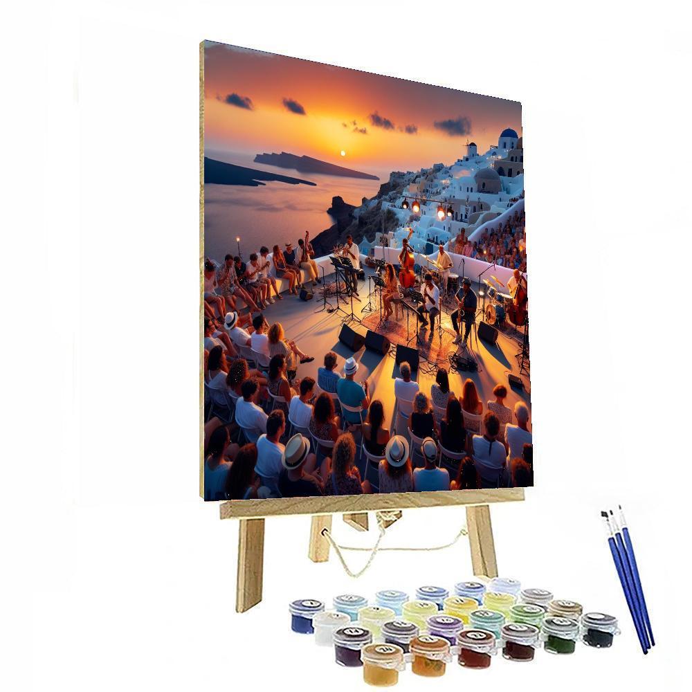Santorini Jazz Festival - Greece Number Painting