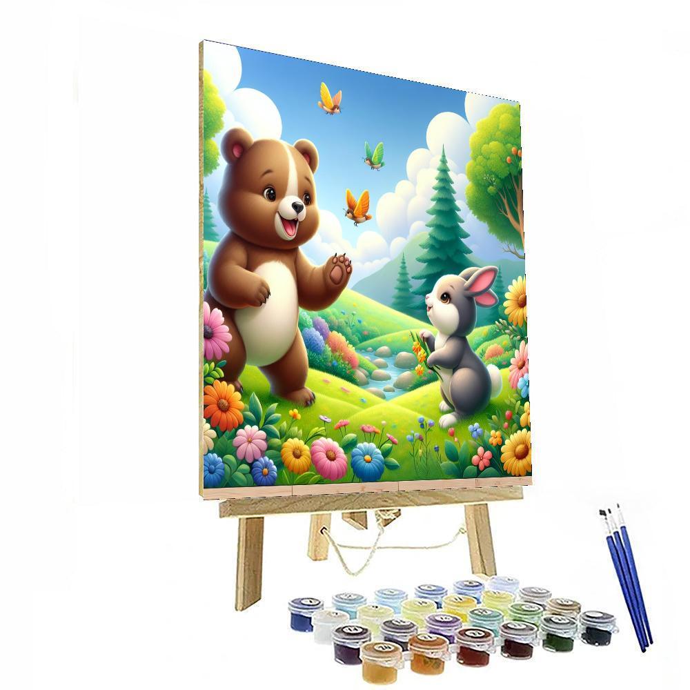 Frolicking Friends Paint By Number