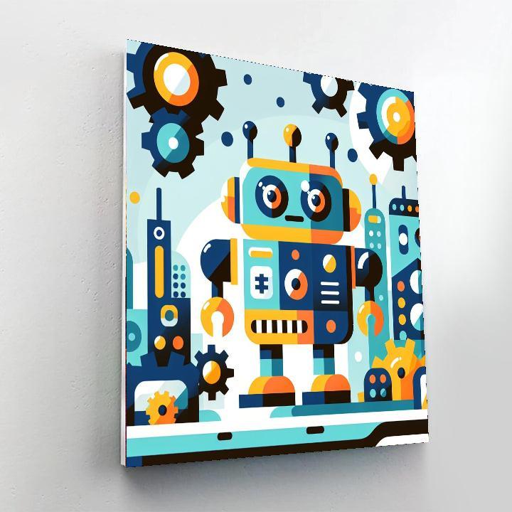 Robotic Buddy Adventure Paint By Color