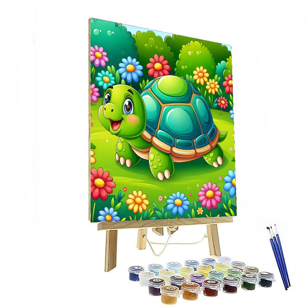 Funky Tortoise Painting By Numbers Kit