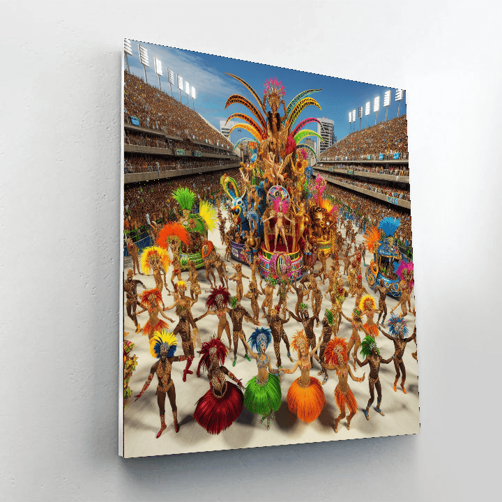 Karnival De Rio - Rio De Janeiro, Brazil Number Painting
