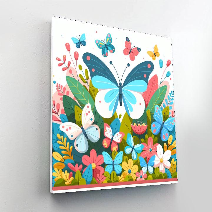 Blossoming Butterfly Ballet Numbered Painting Kits