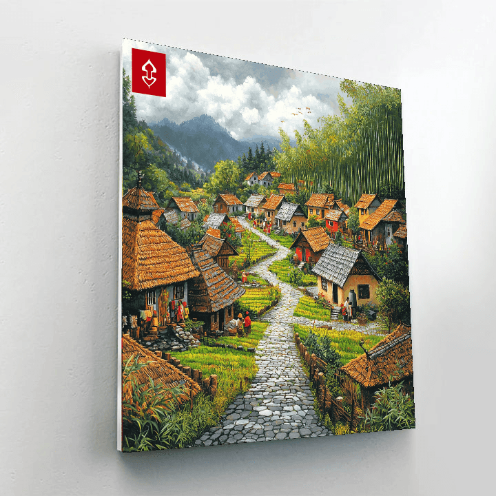 Penglipuran Village Paint By Numbers