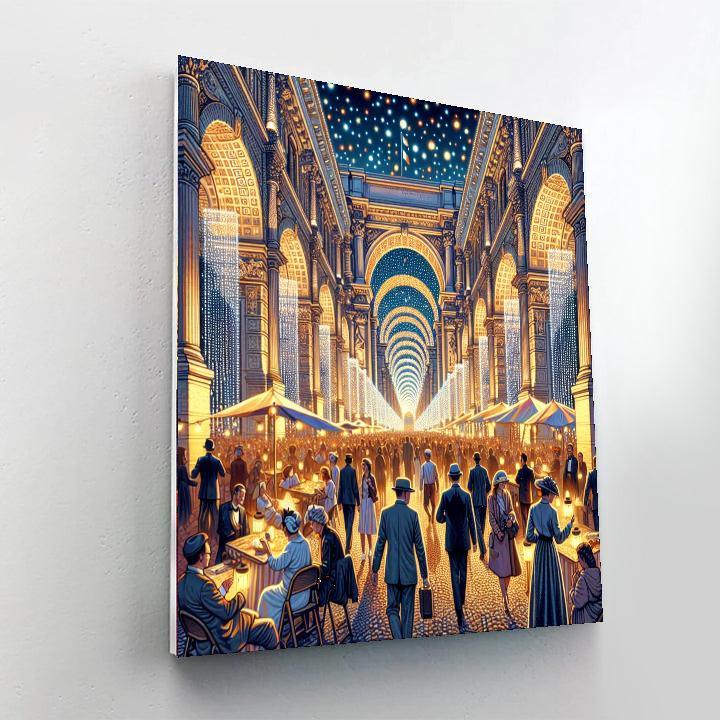 Nuit Blanche - Paris Paint By Numbers Art