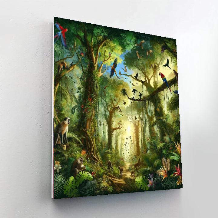 Botanical Jungle Expedition Number Painting