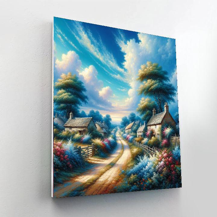 Cozy Countryside Lane DIY Paint By Numbers