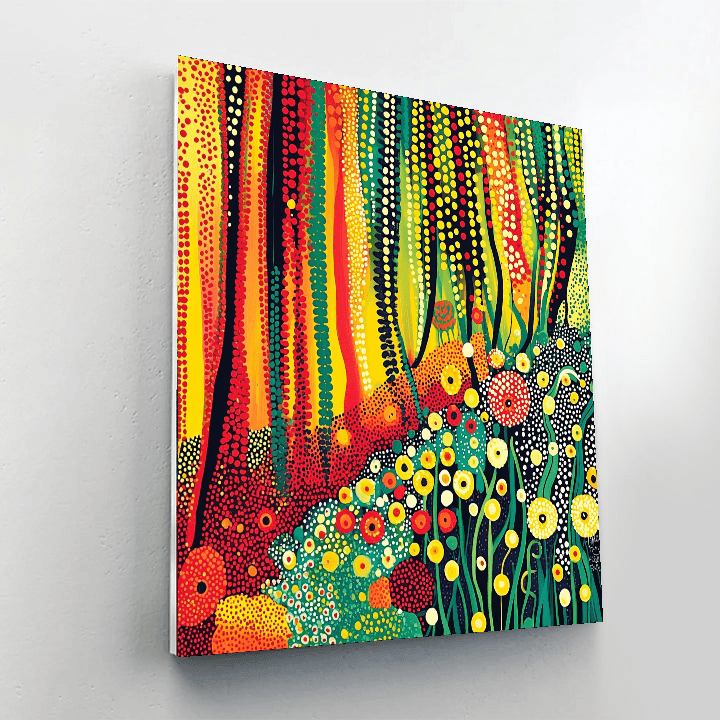 Yayoi Kusama Inspired Patterns In Nature  Paint By Numbers Art