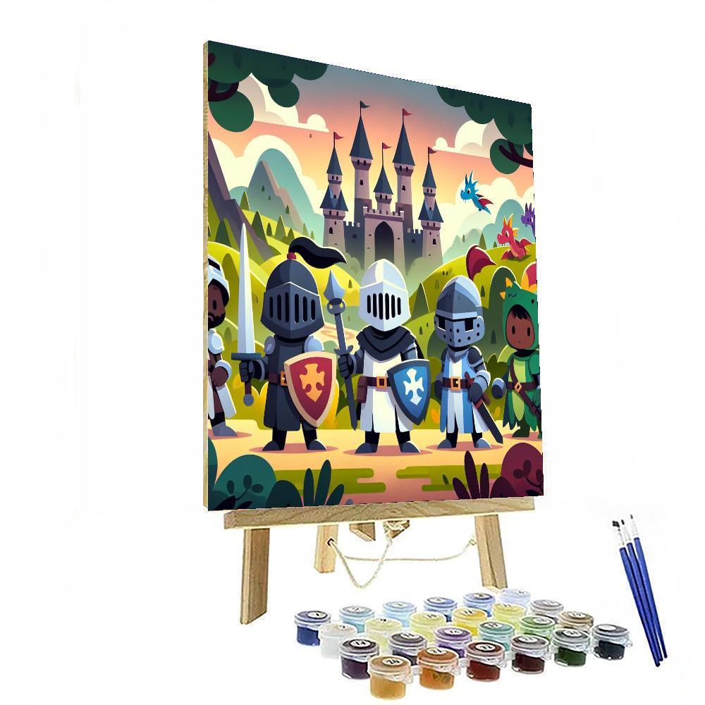 Royal Knight Adventure Numbered Painting Kits