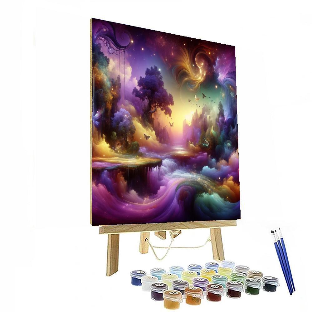 Enchanted Fantasy Enclave Painting Number Kit