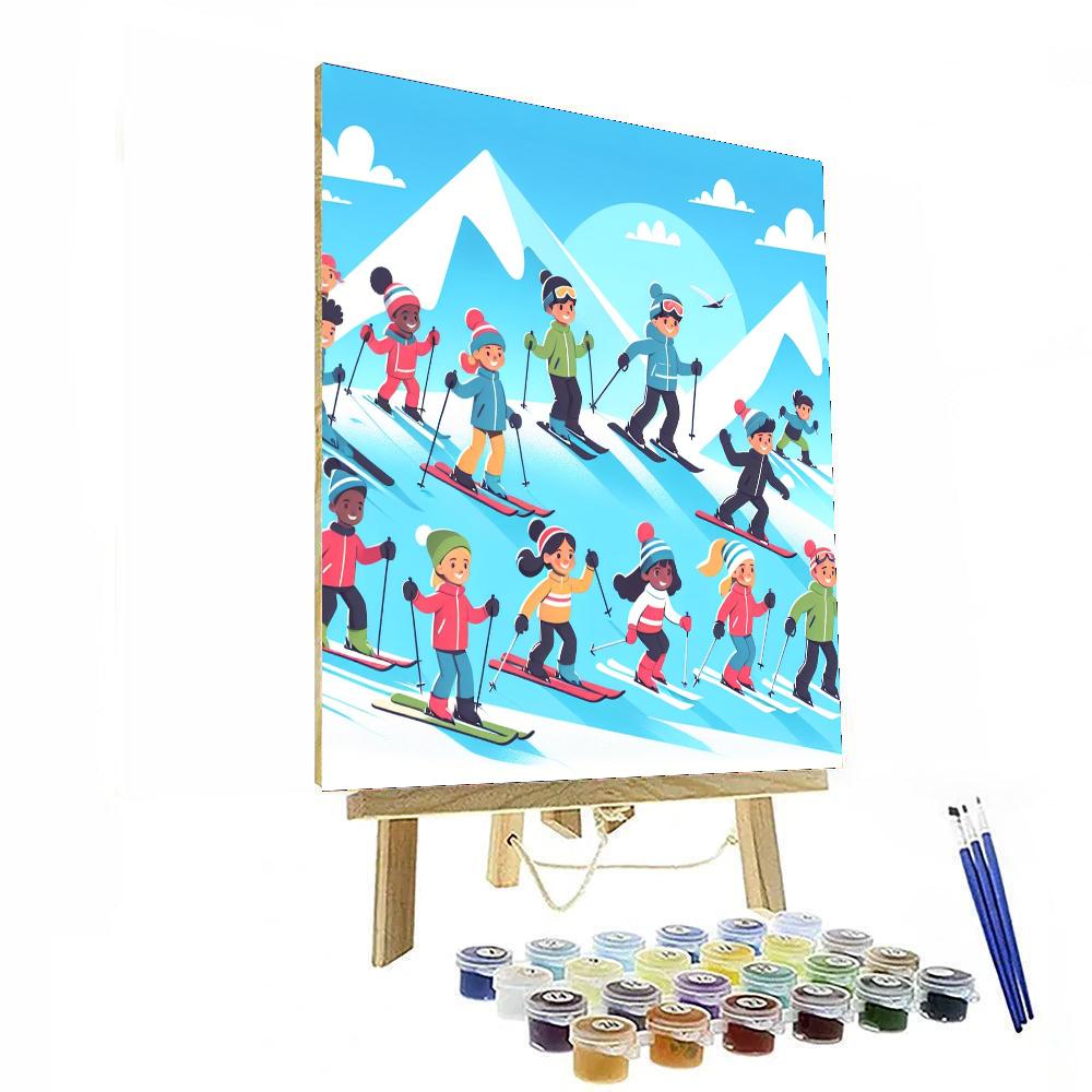 Winter Sports Festival Paint By Number