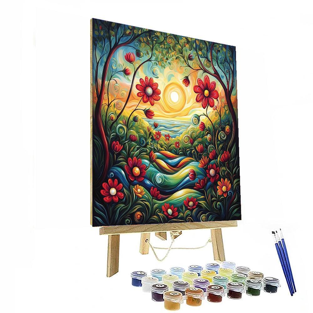 Salvador Dalí Inspired Surreal Floral Dance  Paint By Numbers Kits