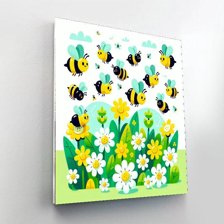 Busy Bee Harmony Number Painting