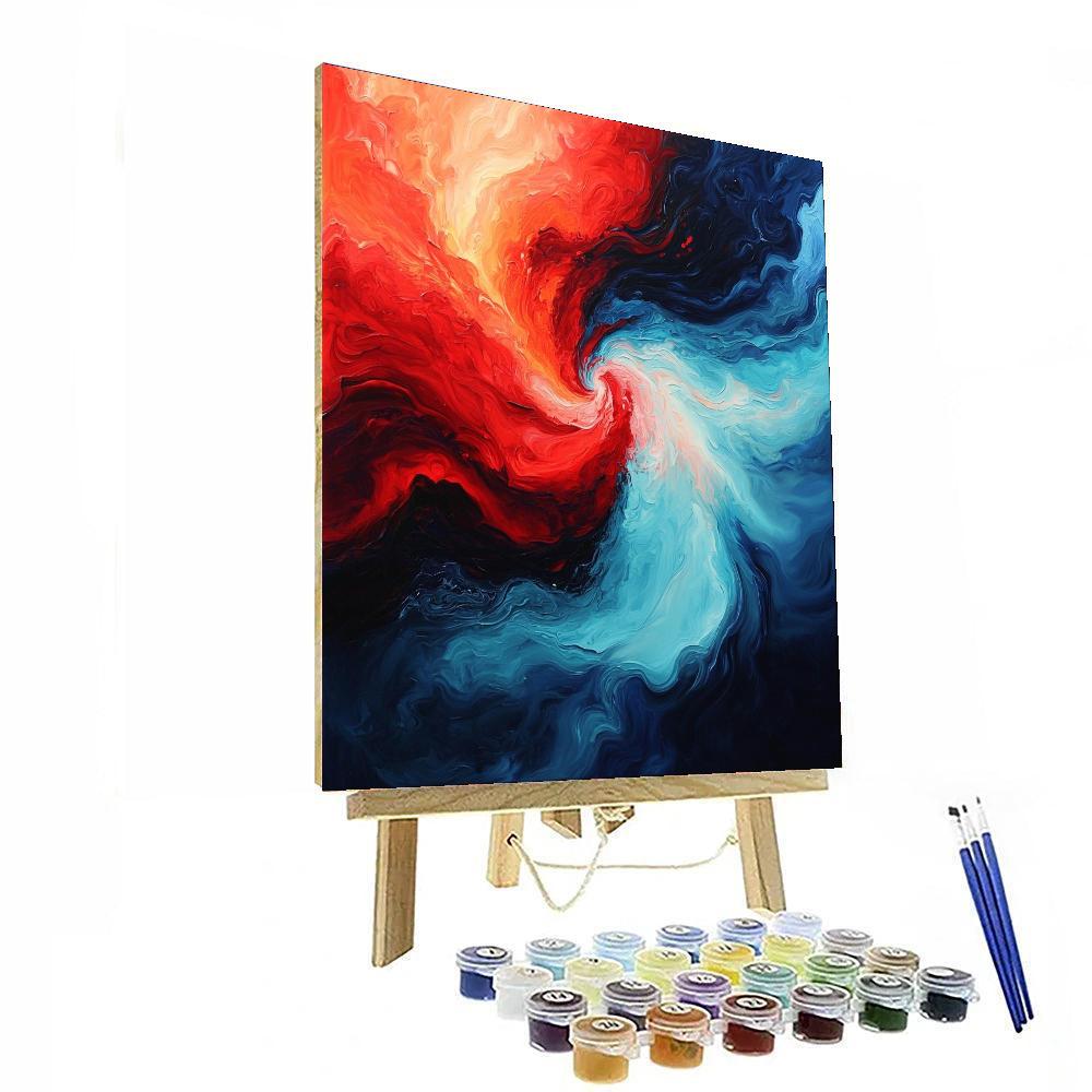 Michelangelo Inspired Elemental Dance  Paint By Numbers