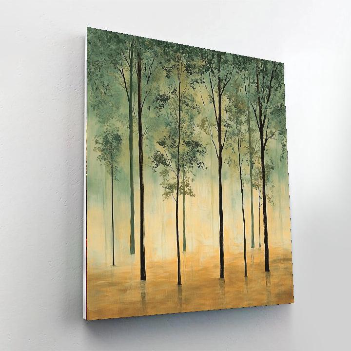 Leonardo Da Vinci Inspired Silent Grove  Paint By Numbers Art