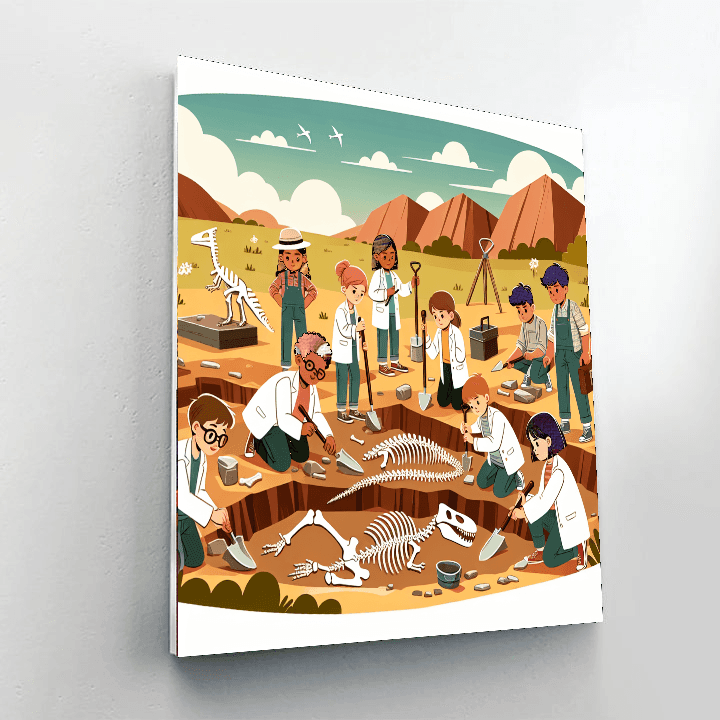 Dinosaur Dig Discovery Paint By Color