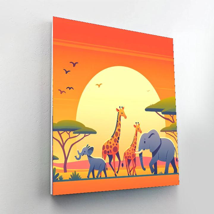 Savanna Spectacle Paint By Numbers