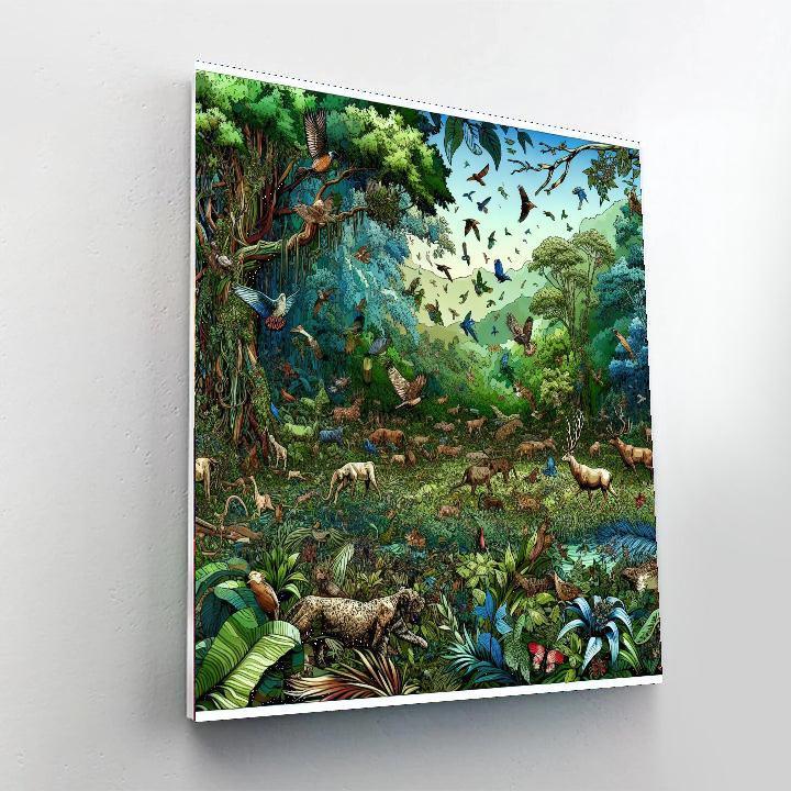Animal Kingdom Harmony Number Painting