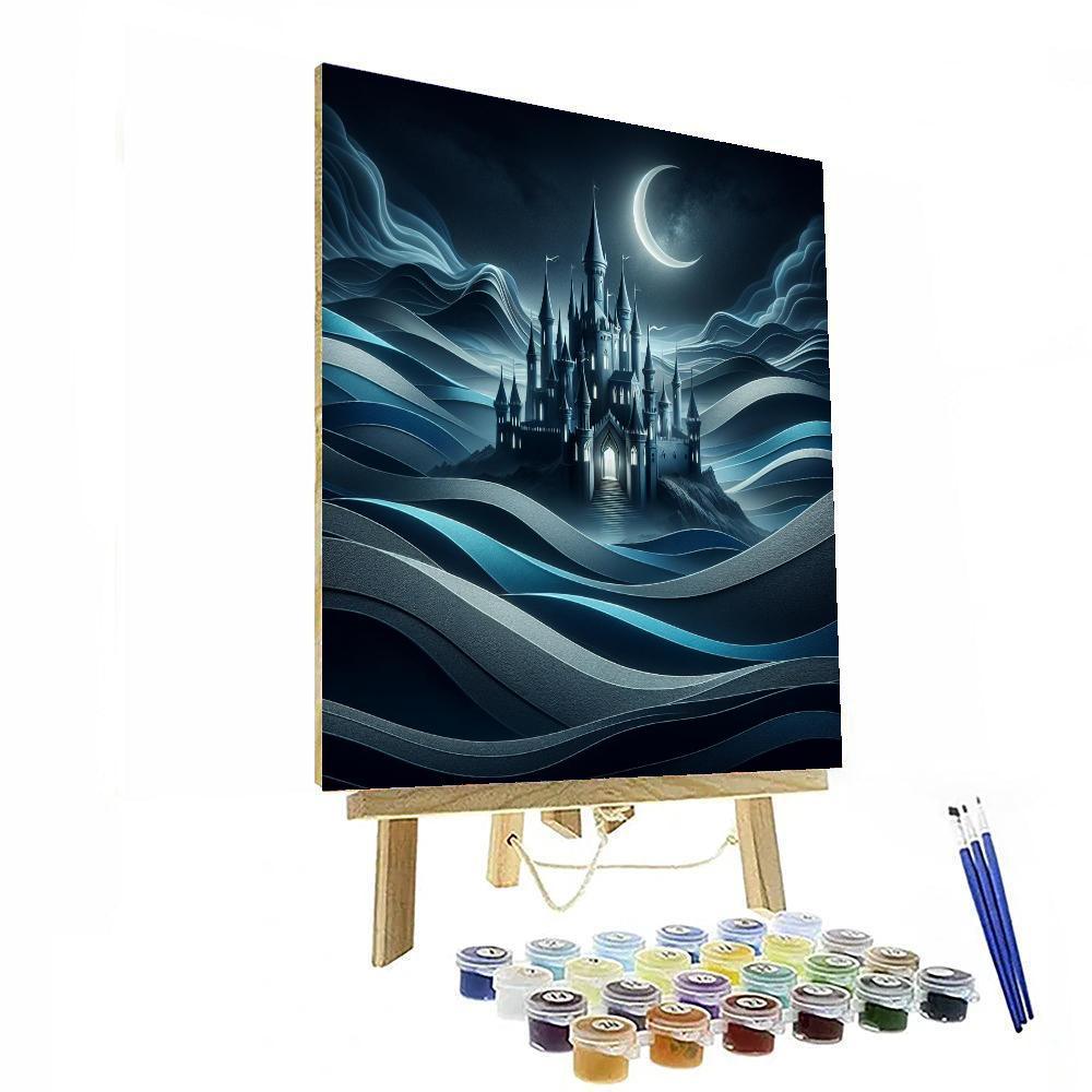 Night Sky Castle Dreams Painting By Numbers Kit