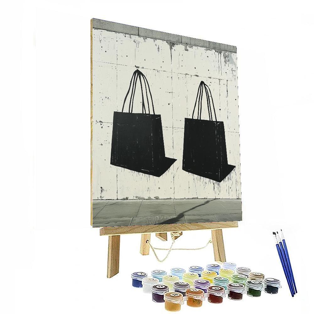 Banksy Inspired Veil Of Consumerism  DIY Paint By Numbers