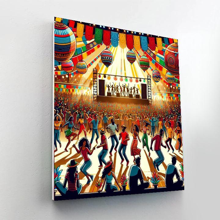 Lively Festival Of Colors Numbered Painting Kits