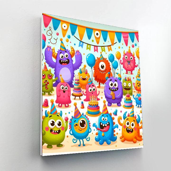 Kooky Monster Party Paint By Number