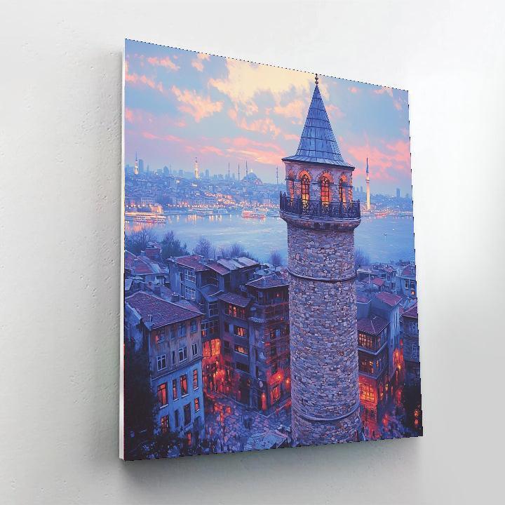 Galata Tower - Istanbul Numbered Painting Kits