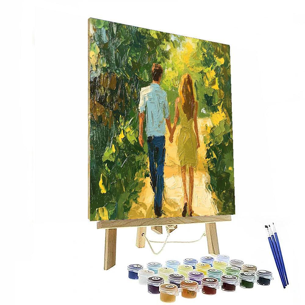 Holding Hands, Heart To Heart Painting Number Kit