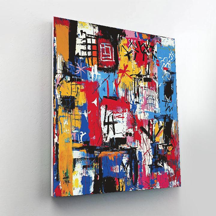 Jean-Michel Basquiat Inspired Coded Connections  Paint By Numbers