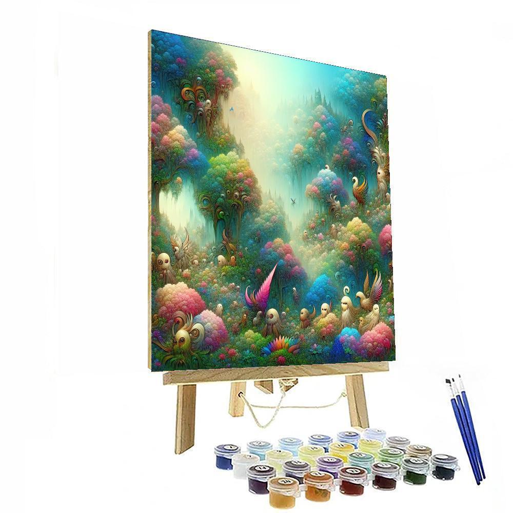 Fantasy Woodland Realm DIY Paint By Numbers