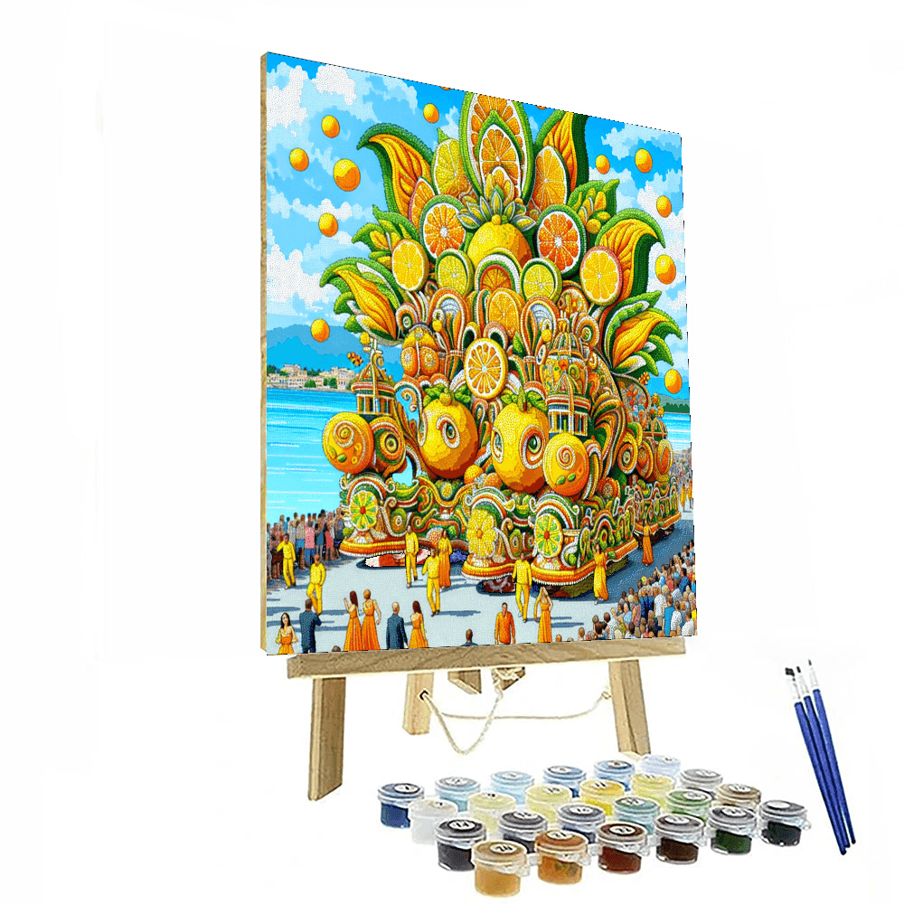 Menton Lemon Festival - France Numbered Painting Kits