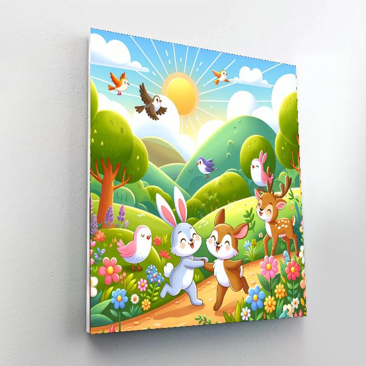 Happy Nature Walk Paint By Numbers Art