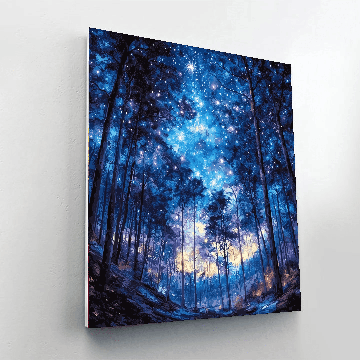 René Magritte Inspired Celestial Forest Dream  Paint By Numbers Kits
