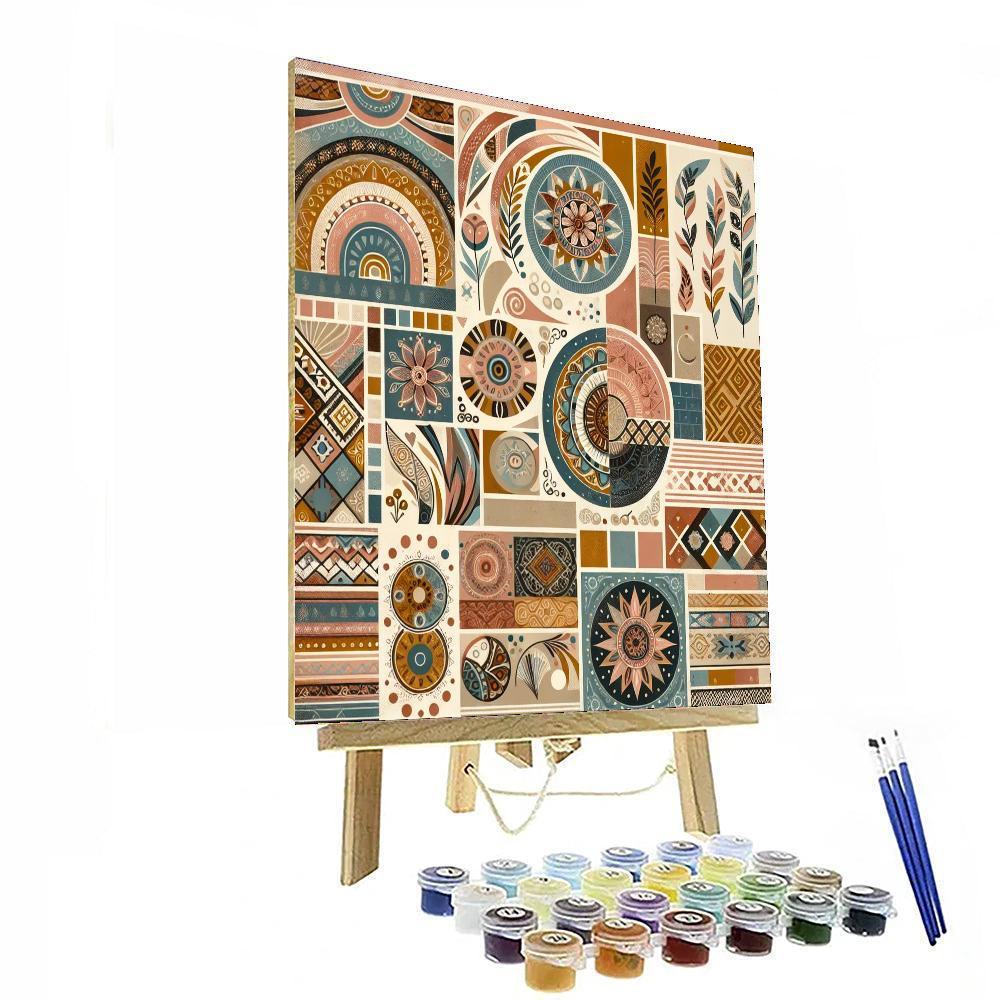 Chic Bohemian Style Numbered Painting Kits
