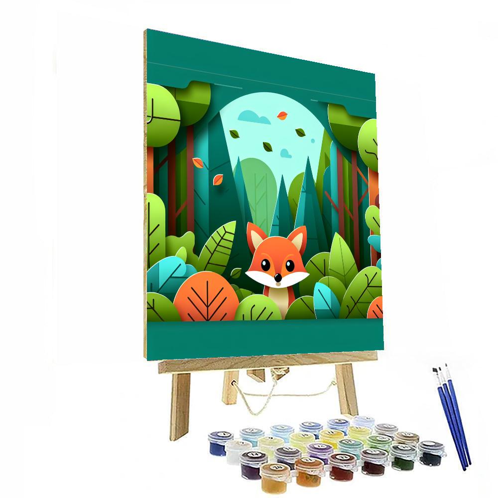 Clever Fox's Forest Exploration DIY Paint By Numbers
