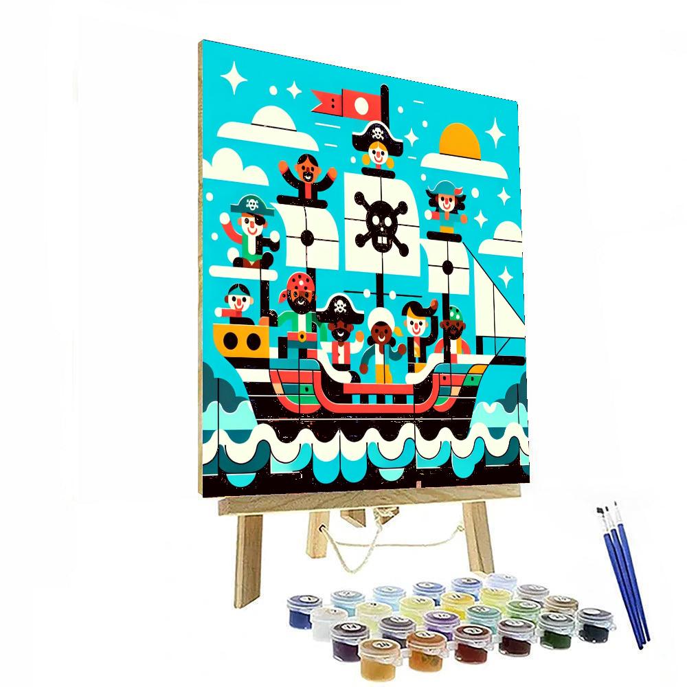 Pioneering Pirates' Treasure Painting Number Kit