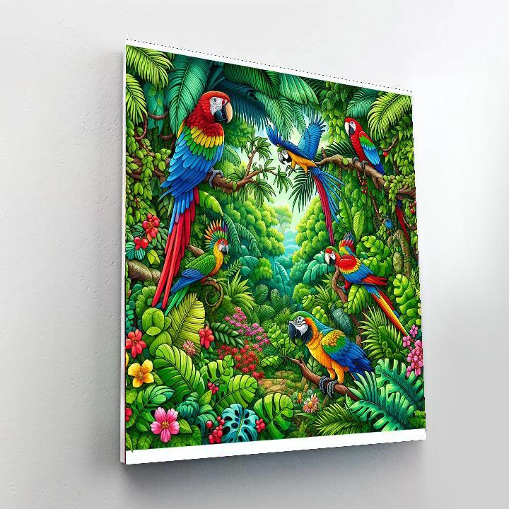 Lush Jungle Adventure Paint By Numbers
