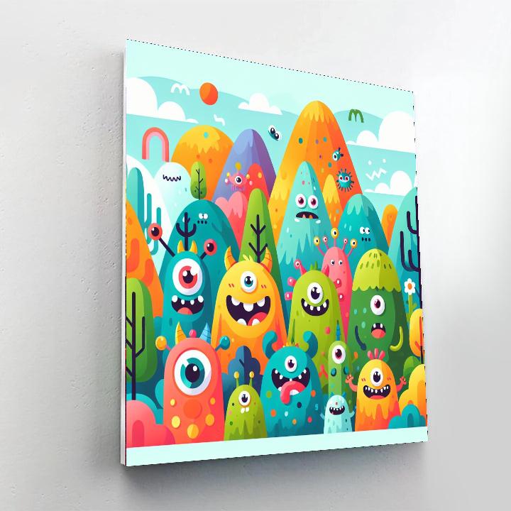 Adventurous Monster Hunt Painting By Numbers Kit