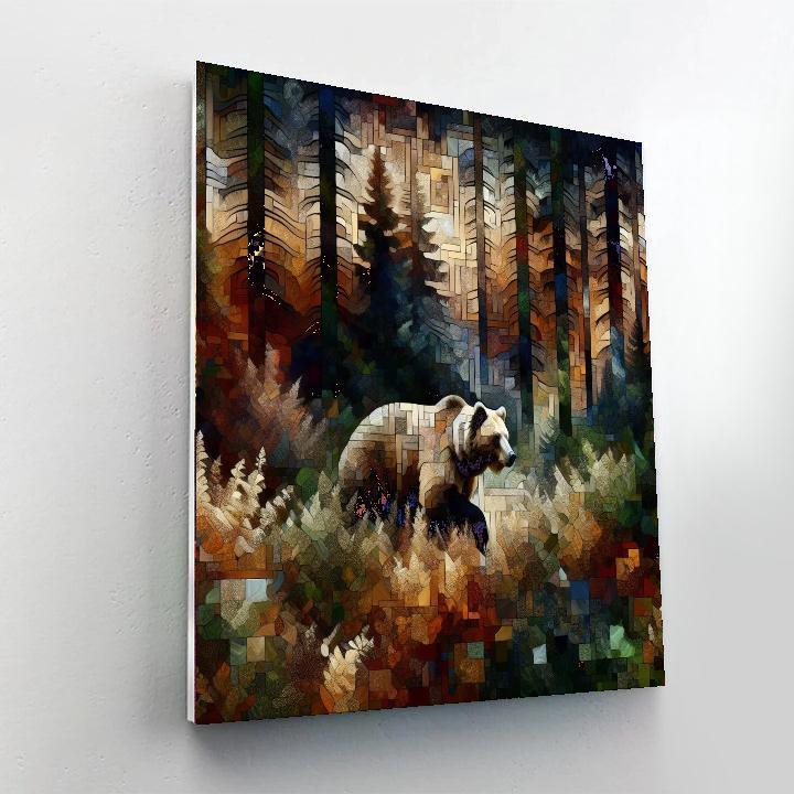 Bear's Wilderness Paint By Number